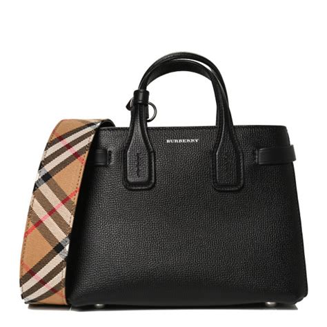 BURBERRY Grainy Calfskin House Check Baby Banner Tote